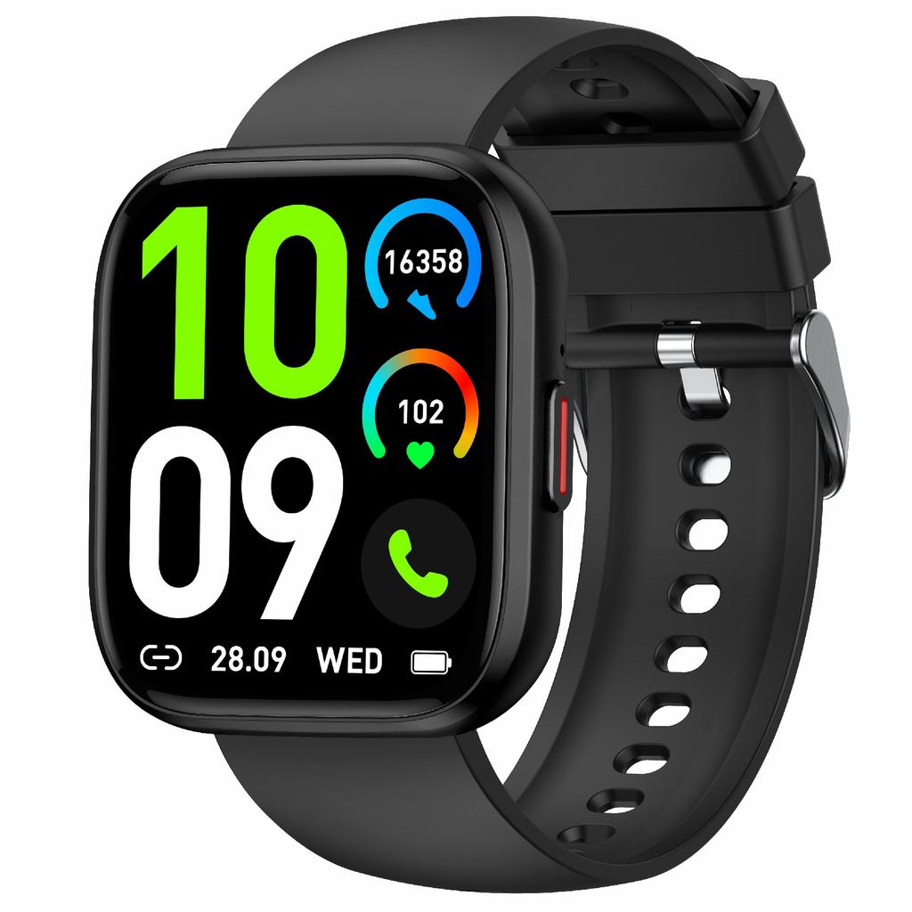 P114 1.85-inch Screen Bluetooth-compatible Call Smart Watch Heart Rate Health Monitoring Stylish Sports Watch