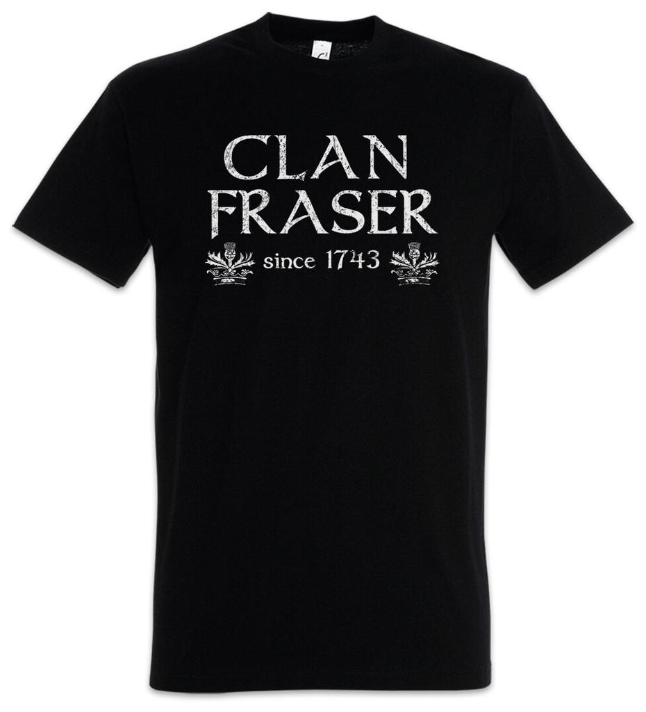 Clan Fraser T-Shirt Mens Womens Tees Top Scotland Scottish Flag Crest Outlander Sign Jamie Claire