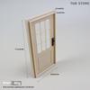 1 Pcs Mini Openable Door Model Doll House Miniature Furniture Accessories 1:12 Dollhouse Simulation Plain Door