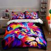 Vibrant Lion Illustration. Bedding Duvet Cover Sets Duvet Covers Pillowcases Gifts (1 * Duvet Cover 2 * Pillowcases, Without Duvet Insert)