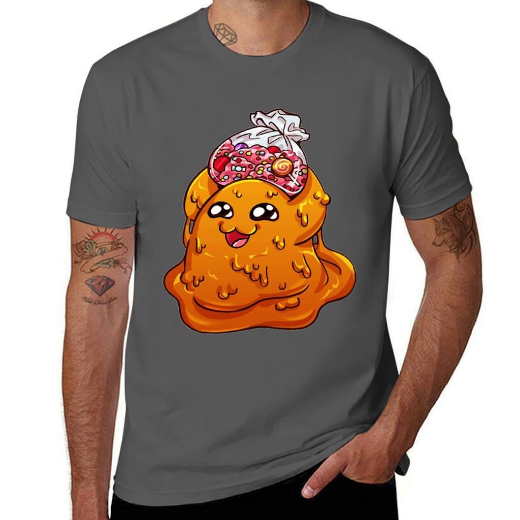 Scp999 The Tickle Monster With Candy Bag TShirt Simple Solid Color Crew Neck Tee