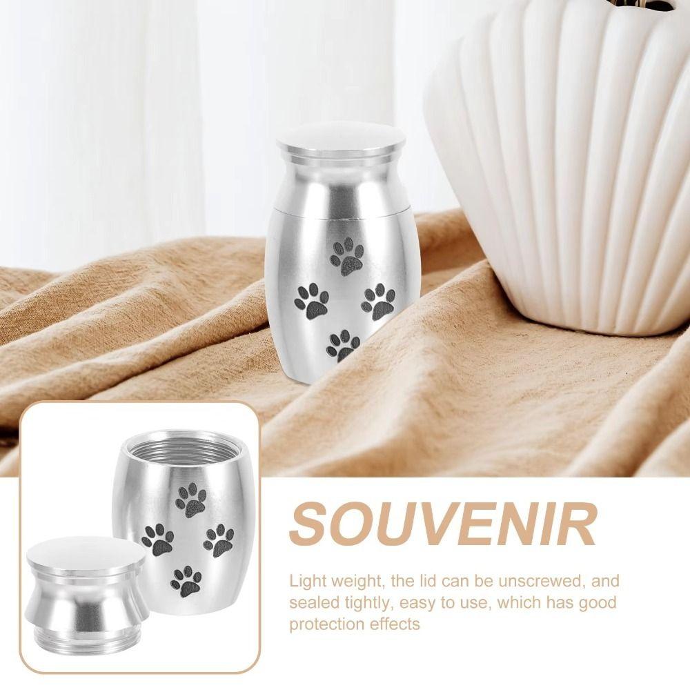 Aluminum Zinc Zinc Alloy Dog Cat Memorial Urn Mini Pet Cremation Urn  For Pets Small Animals Ashes