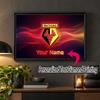 Watford FC Custom Name Text 5D Diamond Painting Kit DIY Full Drill Diamond Art Decoration