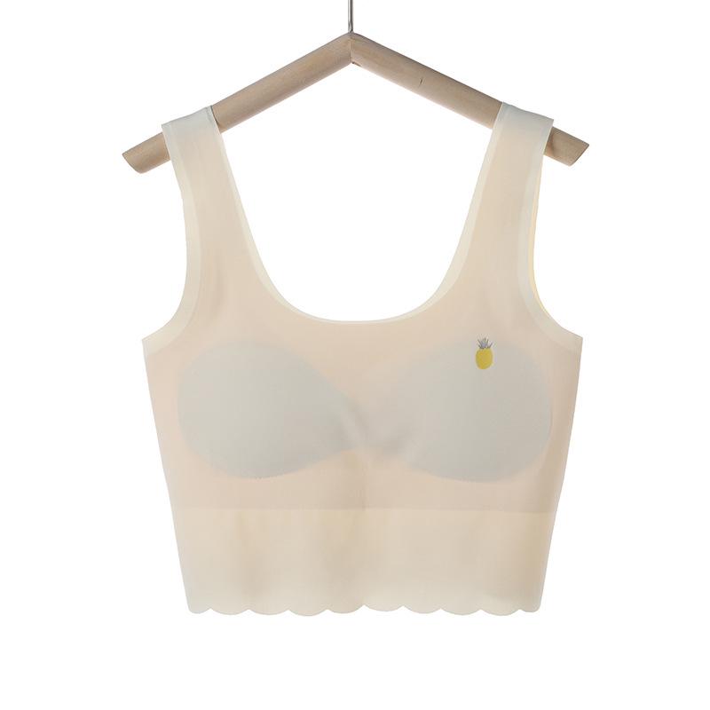 

Бесшовные тренировочные бюстгальтеры Ice Silk для девочек : Идеально подходит для учеников младших и старших классов средней школы. L (80-110 jin)