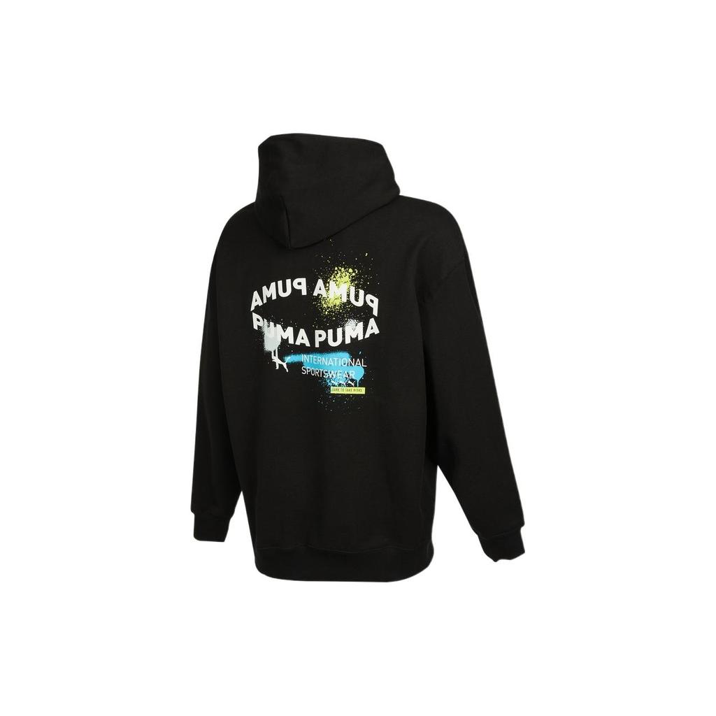 PUMA Sweatshirts Men's Black Hooded Moderate Regular 536061-01
