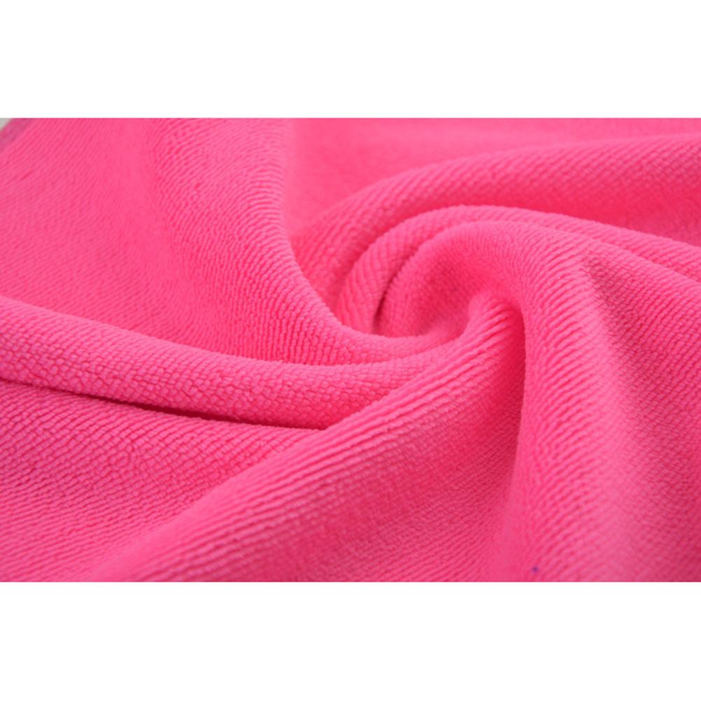 Premium Microfiber Towels Multi-Functional Cleaning Cloth Soft Gentle Touch Water Absorbing Quick-Drying 30x70cm Pink