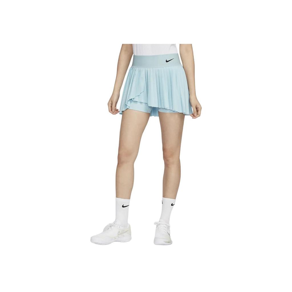 Nike Court Dri-FIT Advantage Asymmetrical Pleated Skirt Women Skirts Blue DR6850-442