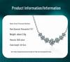 S925 Sterling Silver Moissanite Seven Princess Smile Necklace - Women's Fashion Versatile Pendant, Popular Style Silver Jewelry.