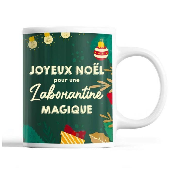 Mug - Christmas Lab Technician - Green - 325 Ml - Dishwasher and Microwave Safe