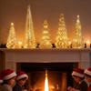 Christmas Ornaments Decorations Lighted Christmas Tree with Lights LED Small Home Decor Artificial with Lights for Desk Table