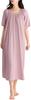Sumolux Cotton Gauze Nightdress for Women – Long, Loose-Fit Pajama Dress, Loungewear