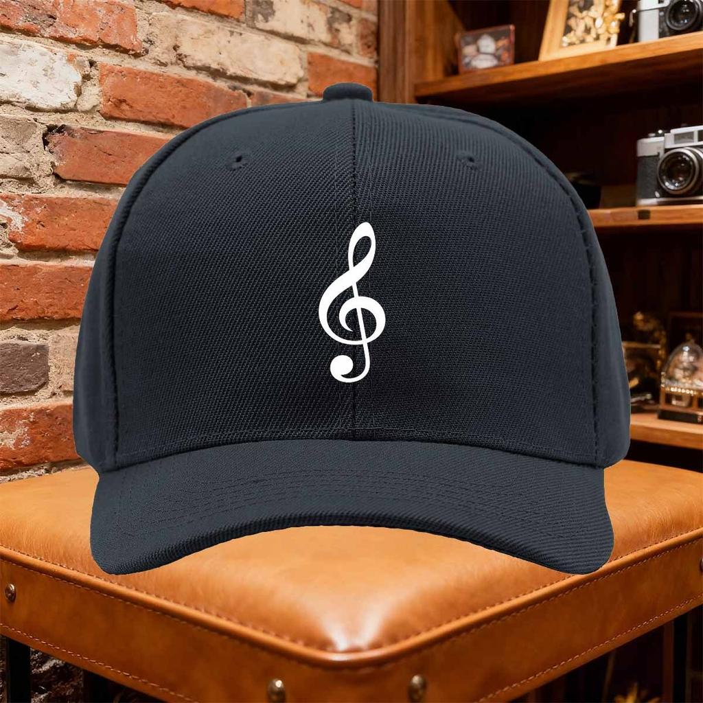 Adjustable Unisex Baseball Cap Featuring a Music Note Design Perfect for Outdoor Sports