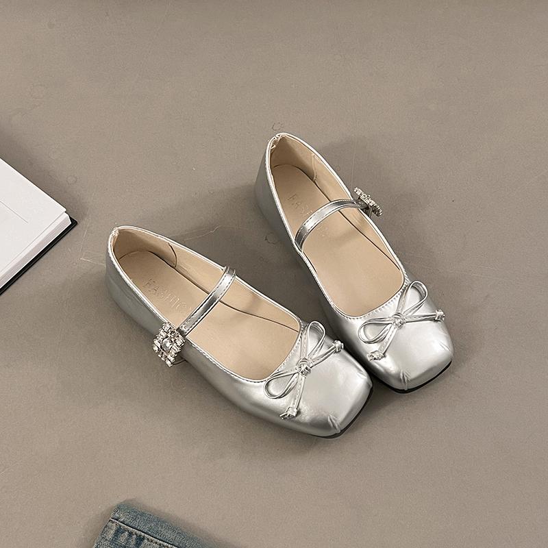 2024 Women Flat Shoes Round Toe Retro Mary Janes Loafers Female Belt Buckle Casual Autumn Lady Femme