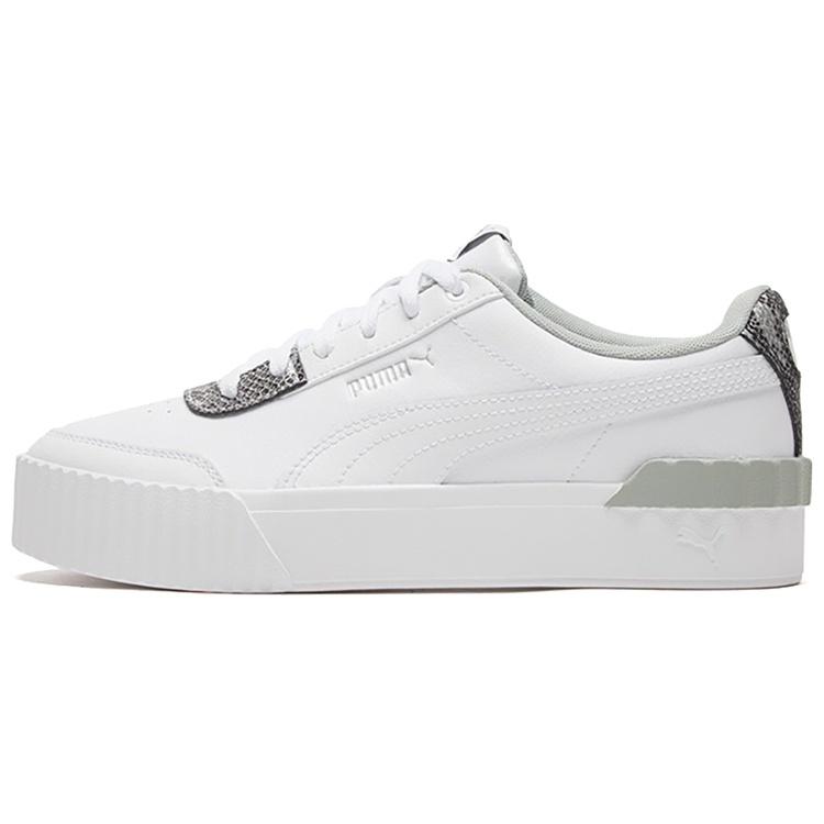 (WMNS) PUMA Carina Lift Snake White/snake print Low Casual Board Shoes Women s 373230-01 EU 35.5