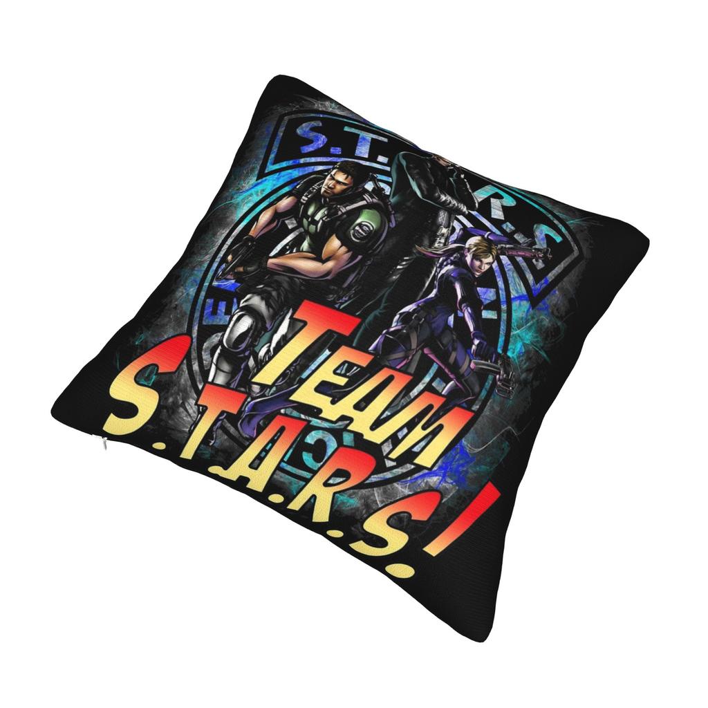 TEAM STARS! Albert Wesker Pillowcase Printed Polyester Cushion Cover Gift  Throw Pillow Case Cover Home Drop Shipping 45X45cm