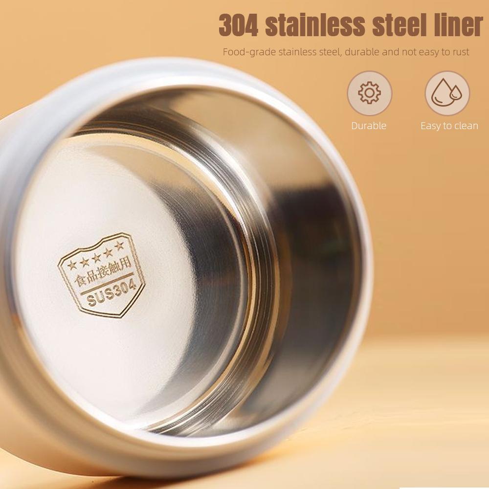 Thermal Porridge Cup Insulated Lunch Box Food Grade Stainless Steel 680ml Insulated Bag Children's School Outdoor Rice Bowl