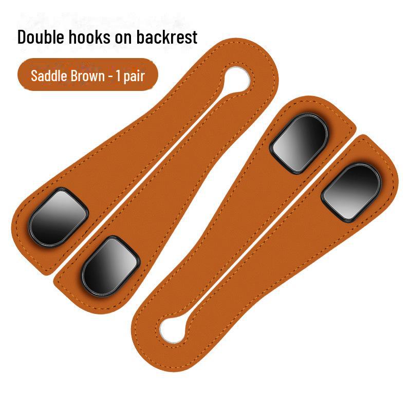 Wildleder Multifunktionaler Autositz Rücken Haken & Handyhalter