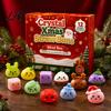 Holiday Countdown Squeeze Toys, Advent with Calendar Christmas Cute Silicone Dumpling Figures, Surprise Gift