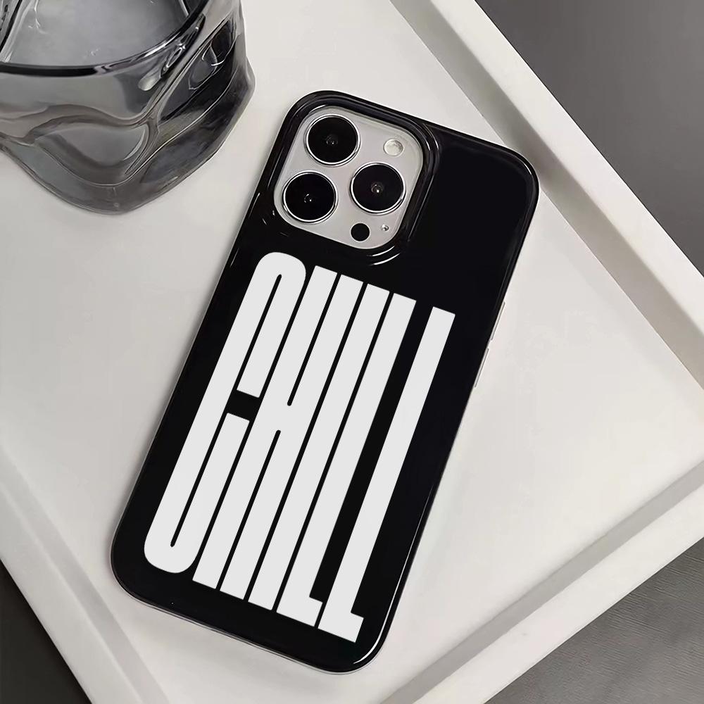 Chill Shockproof Phone Case For Apple IPhone 11 12 13 14 15 16 17 Pro Max 15 Plus XR Liquid Silicone Bumper Cover