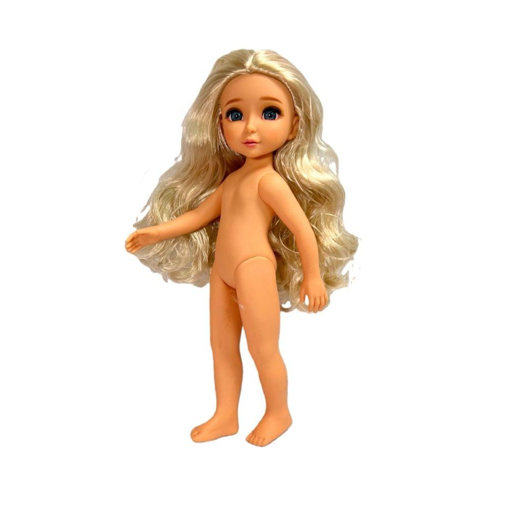 30cm Height BJD Girl Doll Brown Eyes Humanoid Doll Nude Reborn Doll Toy Children Toys