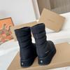 Inuikii Women's Waterproof Down Snow Boots: Warm, Height-Enhancing Mid-Calf Boots with Thick Sole for Autumn/Winter