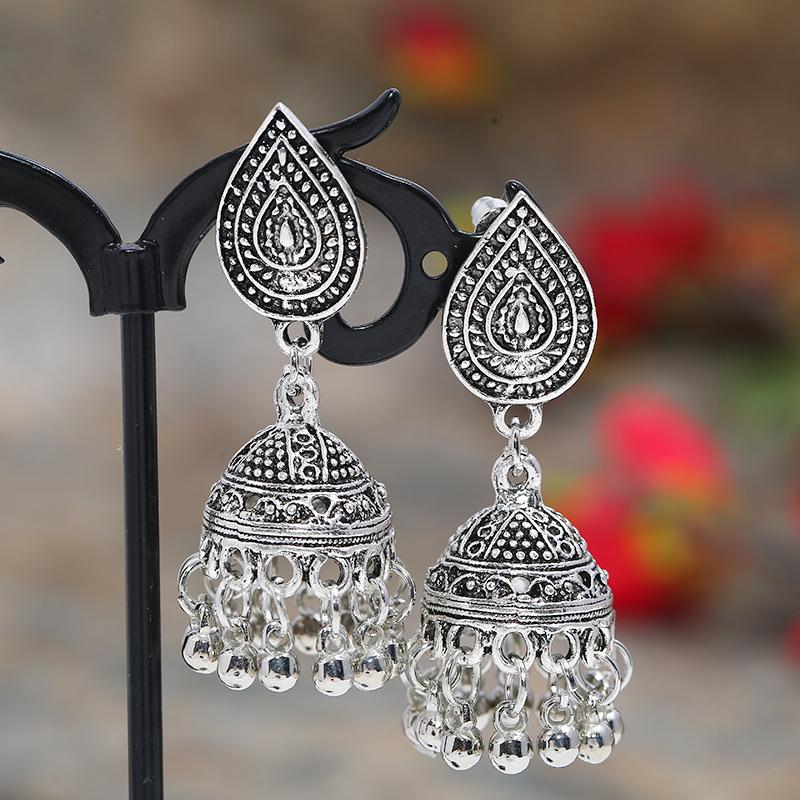 Vintage Indische Thailändische Vogel Laterne Quasten Ohrringe Temperamentvolle Weibliche Persönlichkeit Vielseitige Ohrringe Feiertags Ohrschmuck