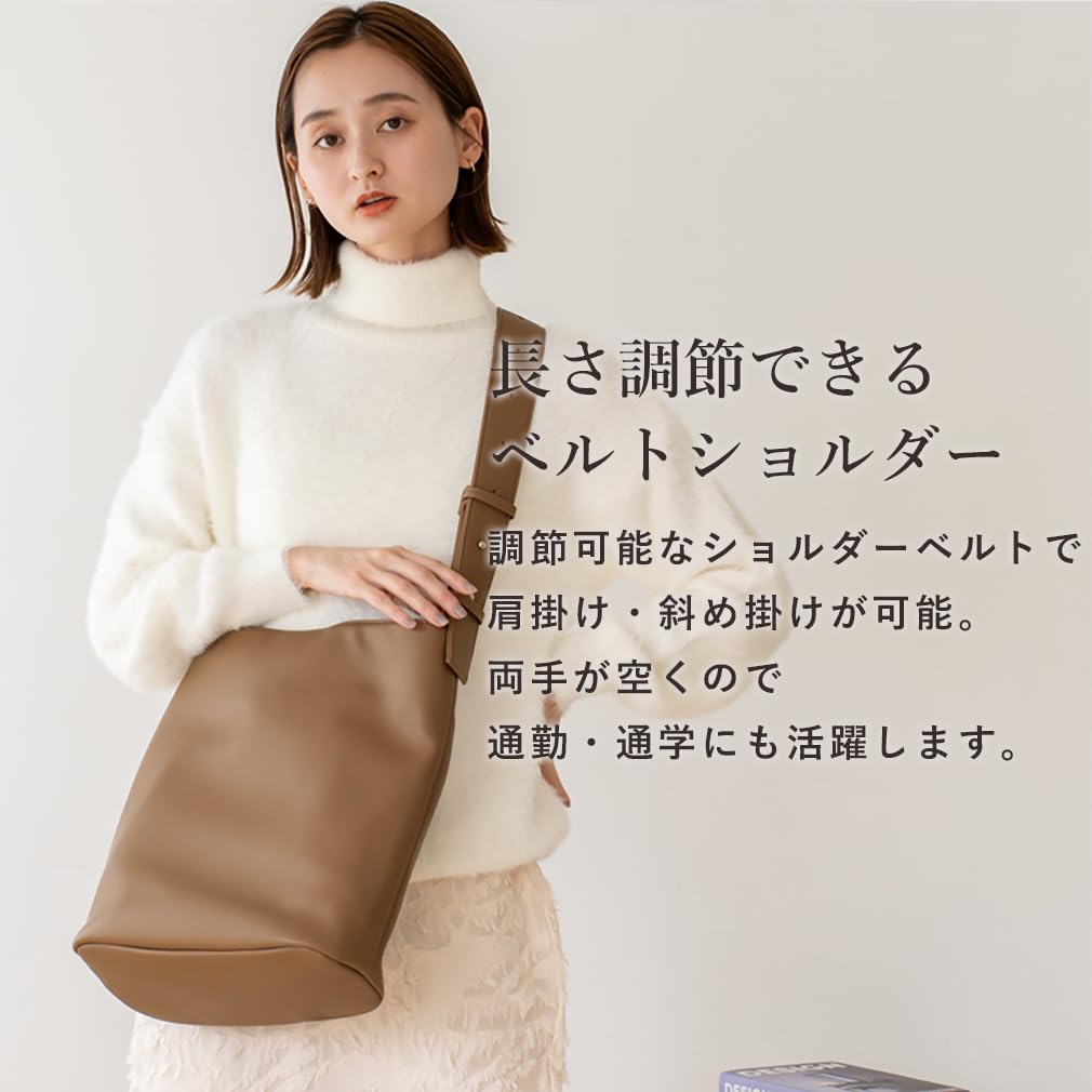 VITAFELICE Women's Belt Handle One-Shoulder Bag Inb-10086z (Light Gray)