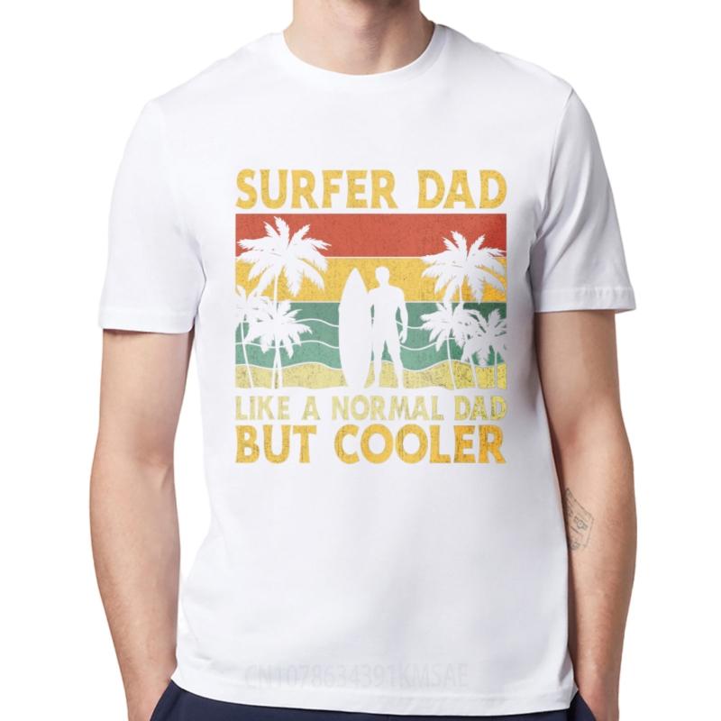 Solid Color Tshirt Street Wear For her Round Neck tshirt Brand Surfer Dad Like A Normal Dad But Cooler Comfort Boys Tee shirt
