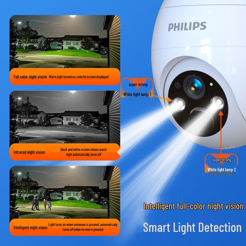 Philips 4G Outdoor AI Tracking Security Camera CN Plug (adapter Included)