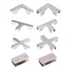 6pcs/set Secure Glass Shelf Support Clip L Shape Connectors Versatile Glass Joining Clamps for Display Case & Project