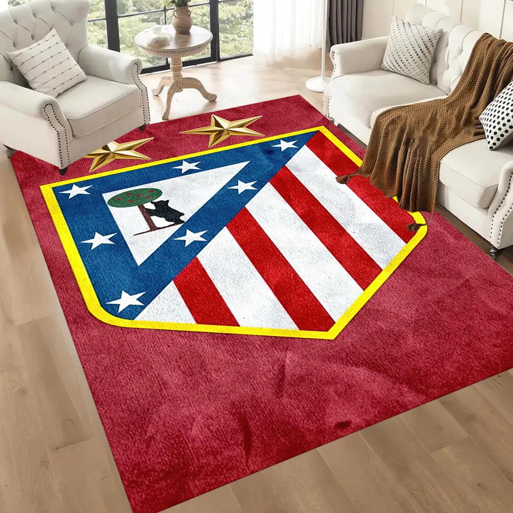 Atletico Madrid Carpet Suitable For Game Room Outdoor Living Rooms Hallway Antislip Rug Anime Office Decor Best For Christmas