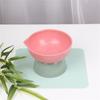 Bamboo Fiber Elevated Dowl Cats Dogs Feeder Creative Pet Food and Water Bowls with Stand Base Cute Puppy Feeding Products