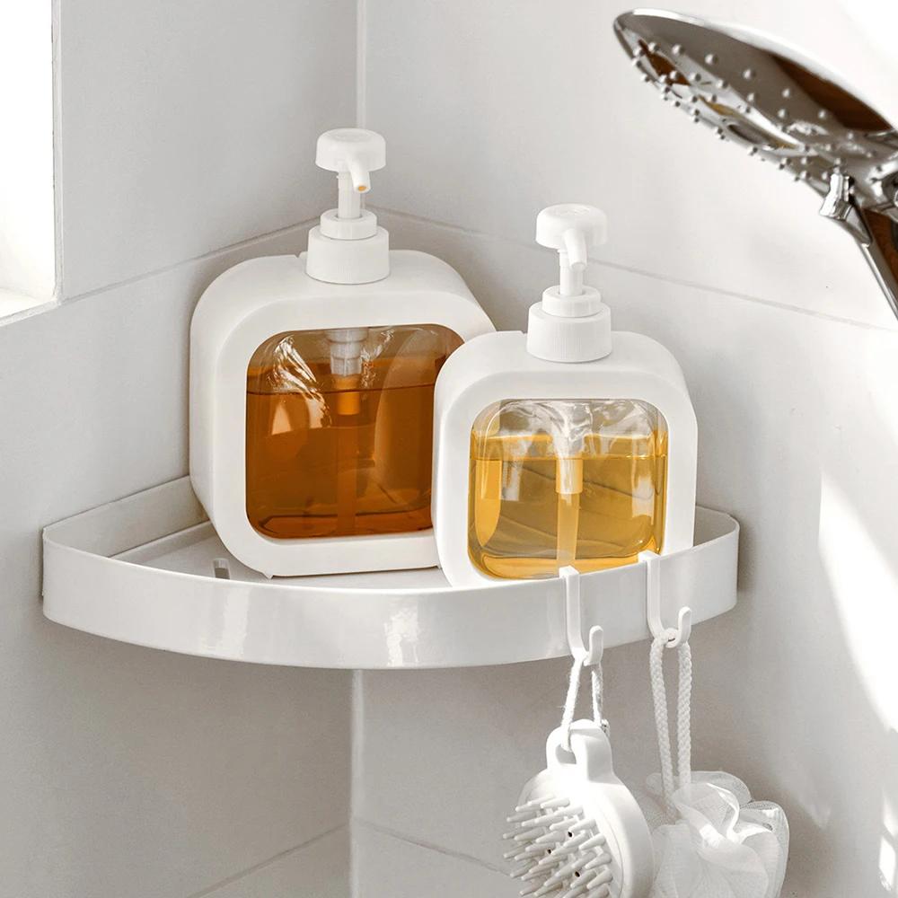 A Large-capacity Soap Dispenser Bottle, Transparent Visible Plastic Press Bottle, Suitable for Travel, Kitchen, Bathroom