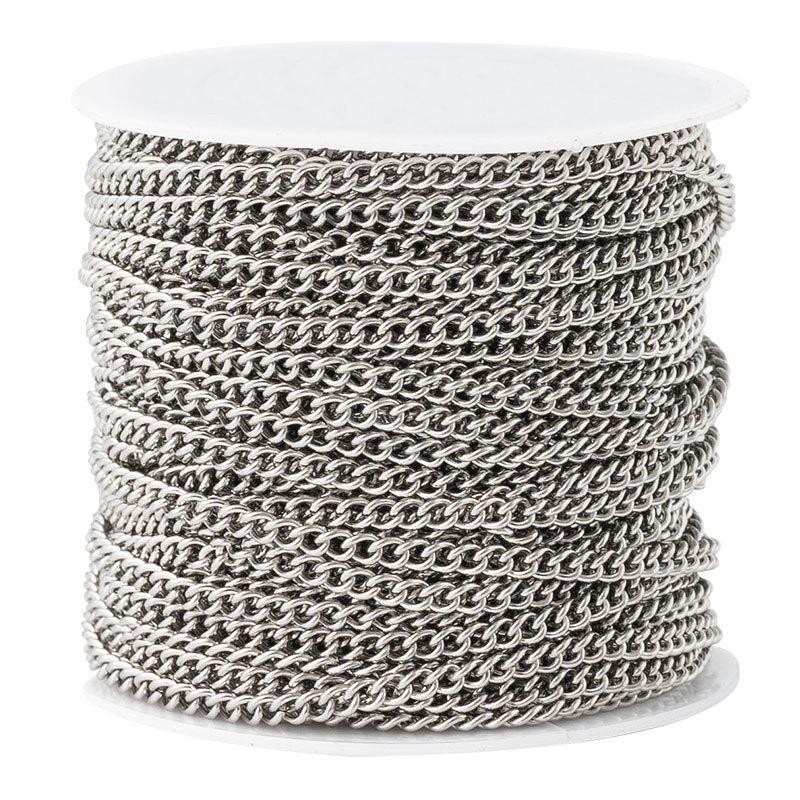 Náhrdelník s křížkovým řetízkem z nerezové oceli 304, náramek, DIY materiál, příslušenství