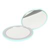 3.5 Inch LED Mirror 1X 10X Magnification Double Sided Makeup Mirror for Home Travel Built In Battery Green