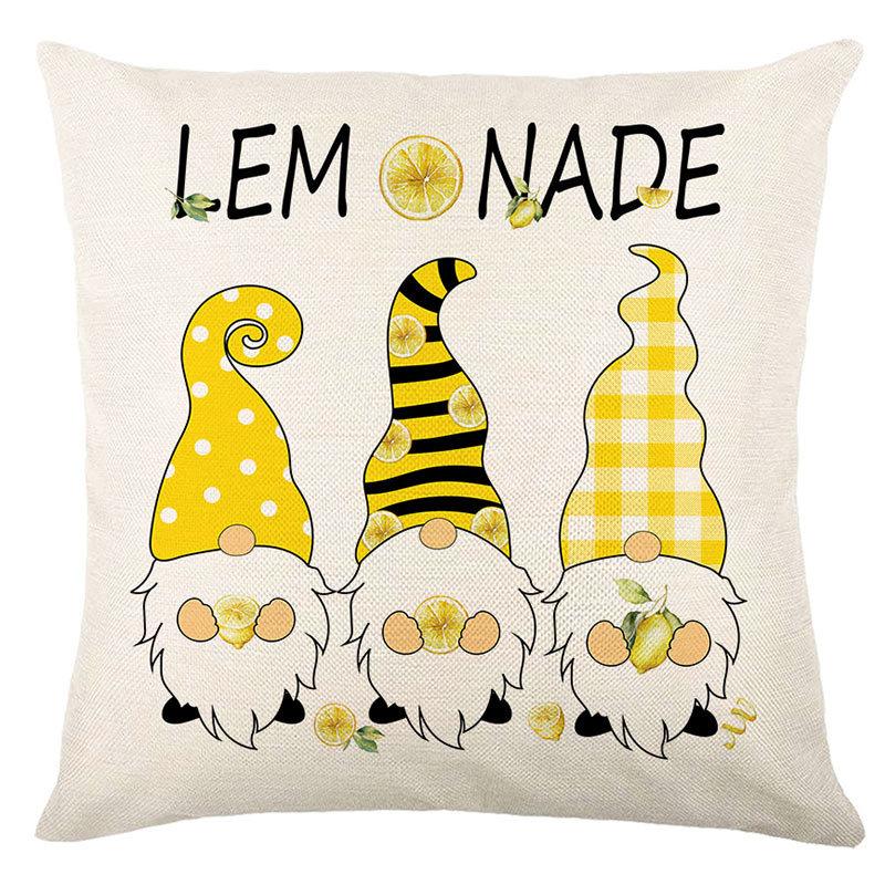 Pillow Farm Sunflower Pillow Cover Happy Summer Thanksgiving Car Waist Support Cushion Home Pillow Cover