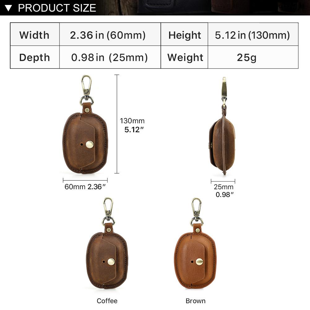 CONTACT'S FAMILY 100%  Retro Genuine Cow Leather Case For Sony WF 1000XM5 Wireless Earbuds Protective Bluetooth Earphone Boxes