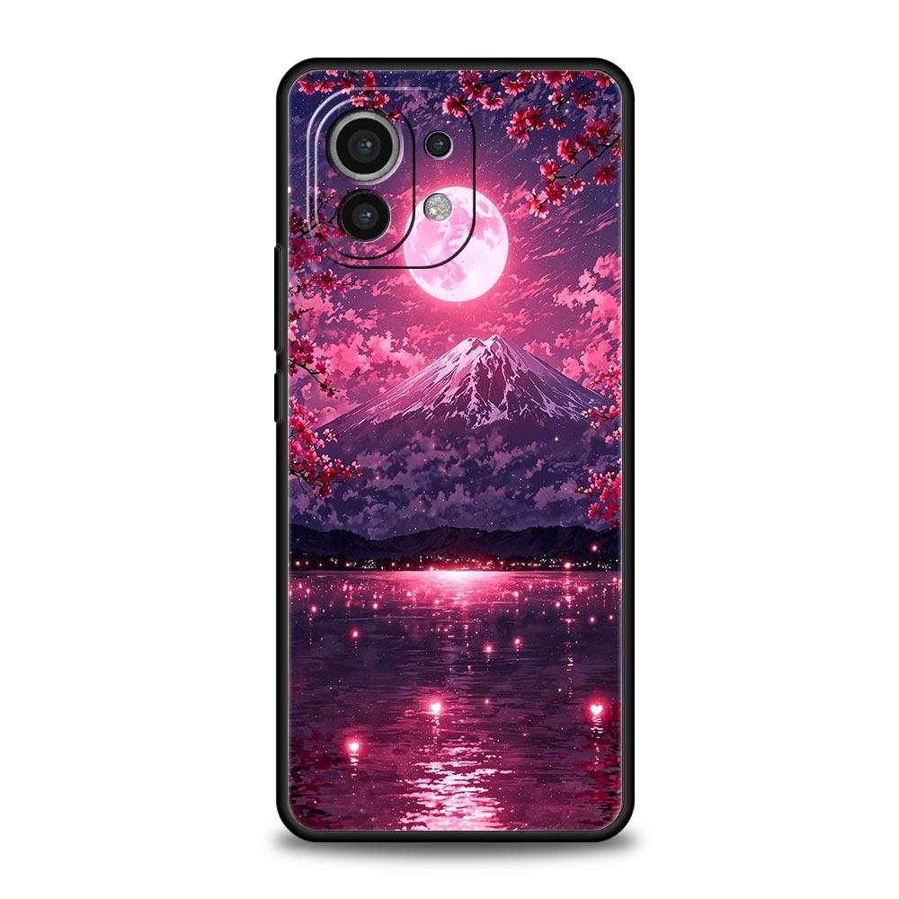 Rosa Sonnenuntergang Berg Handyhülle Cover für Xiaomi Mi 17 Pro Max 15 14 13 12 11 Ultra 15T 14T 13T 12T 11T Pro Lite Weiche TPU Hülle