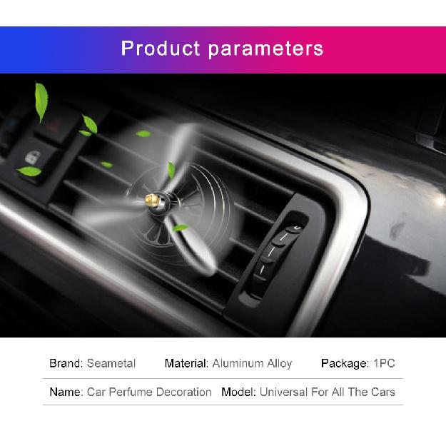 Vůně Mini LED osvěžovač vzduchu Kondicionér parfémů Slitina Auto Vent Outlet Clip Svěží vůně Aromaterapeutická atmosféra