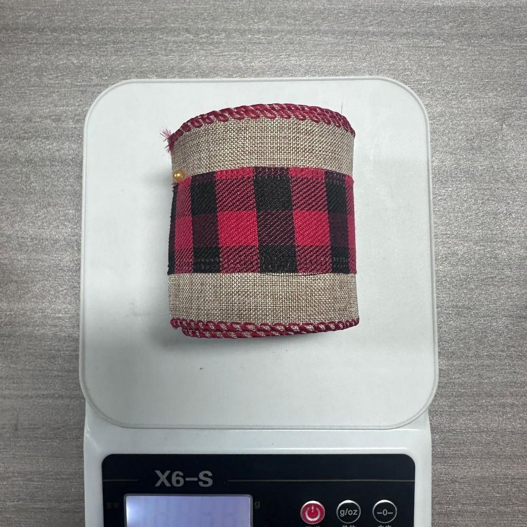 

Colorful Delightful Ribbon With Plaid Border Perfect For Christmas Packaging Gift Christmas Ribbon B