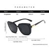Brand Designer Cat Eye Sunglasses Woman Vintage Black Mirror Sun Glasses For Fashion Big Frame Cool Sexy Female Oculos