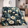 1pc Floral Pattern Blanket, Lightweight Flannel Throw Blanket for Sofa, Bed, Travel, Camping, Living Room, Office, Couch046