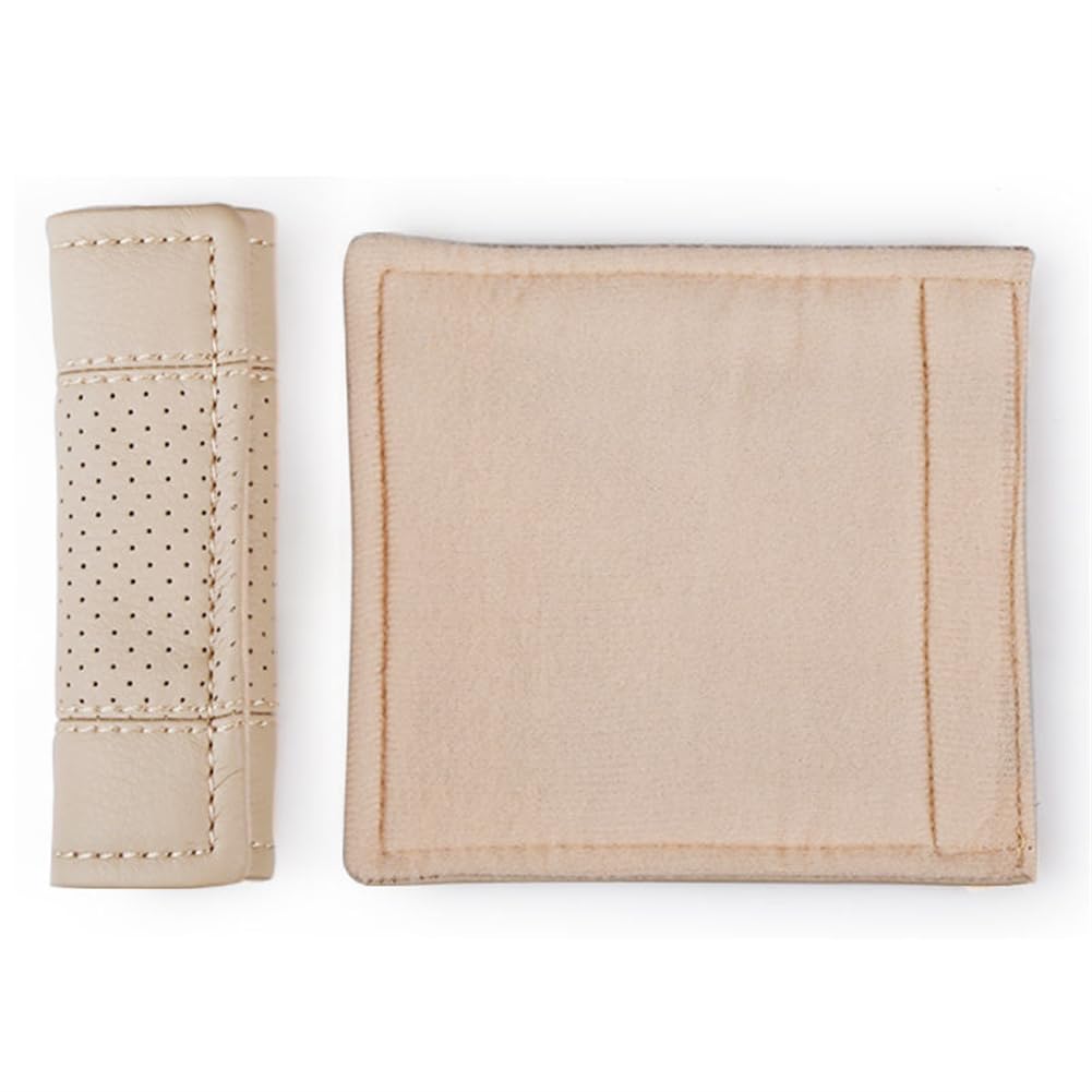 Car Interior Set, Car Assist Grip Cover, Handle Cover, For Driver and Passenger Sides, Safe Driving, Scratch-Resistant, Anti-Slip, Universal (Black)