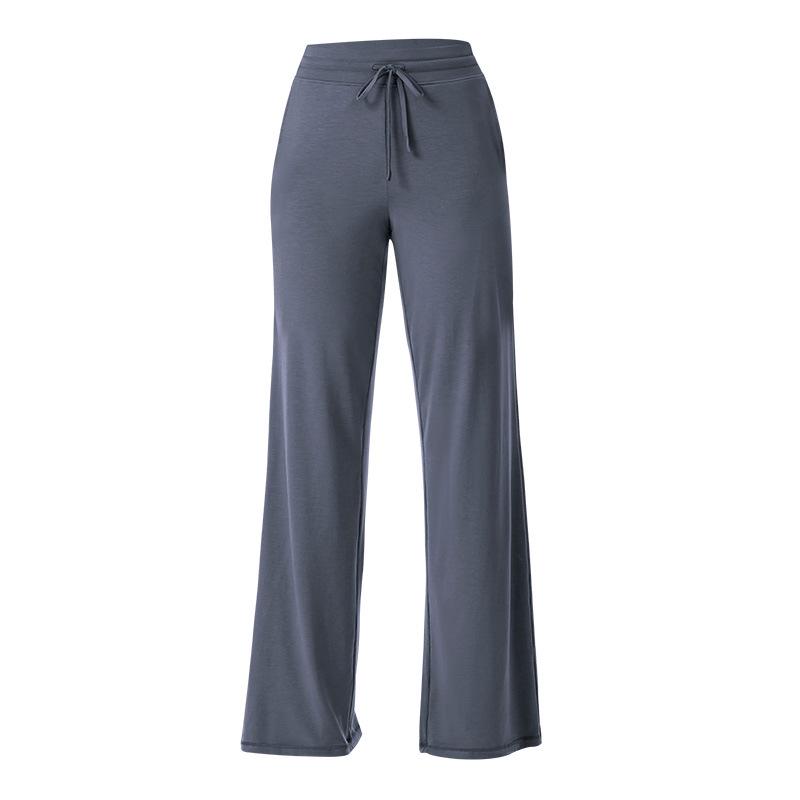 Damen High-Waist Schnelltrocknend Weitbein Yogahose für Fitness & Tanz