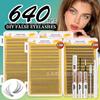 DIY 680 Cluster False Eyelashes: Natural, Dense, Curved, Segmented Self-Application