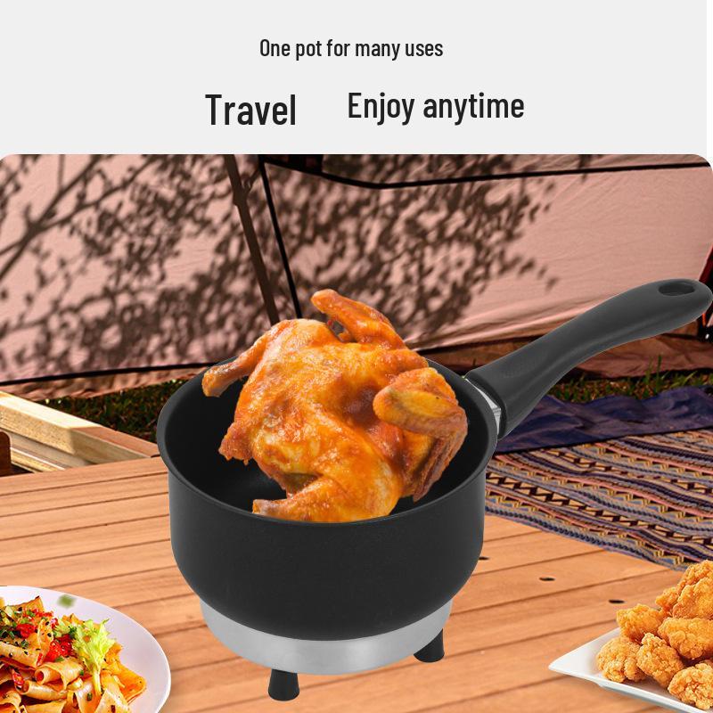 Truck Driver's 12V/24V Portable Electric Frying Pan and Hot Pot for Instant Noodles Cooking