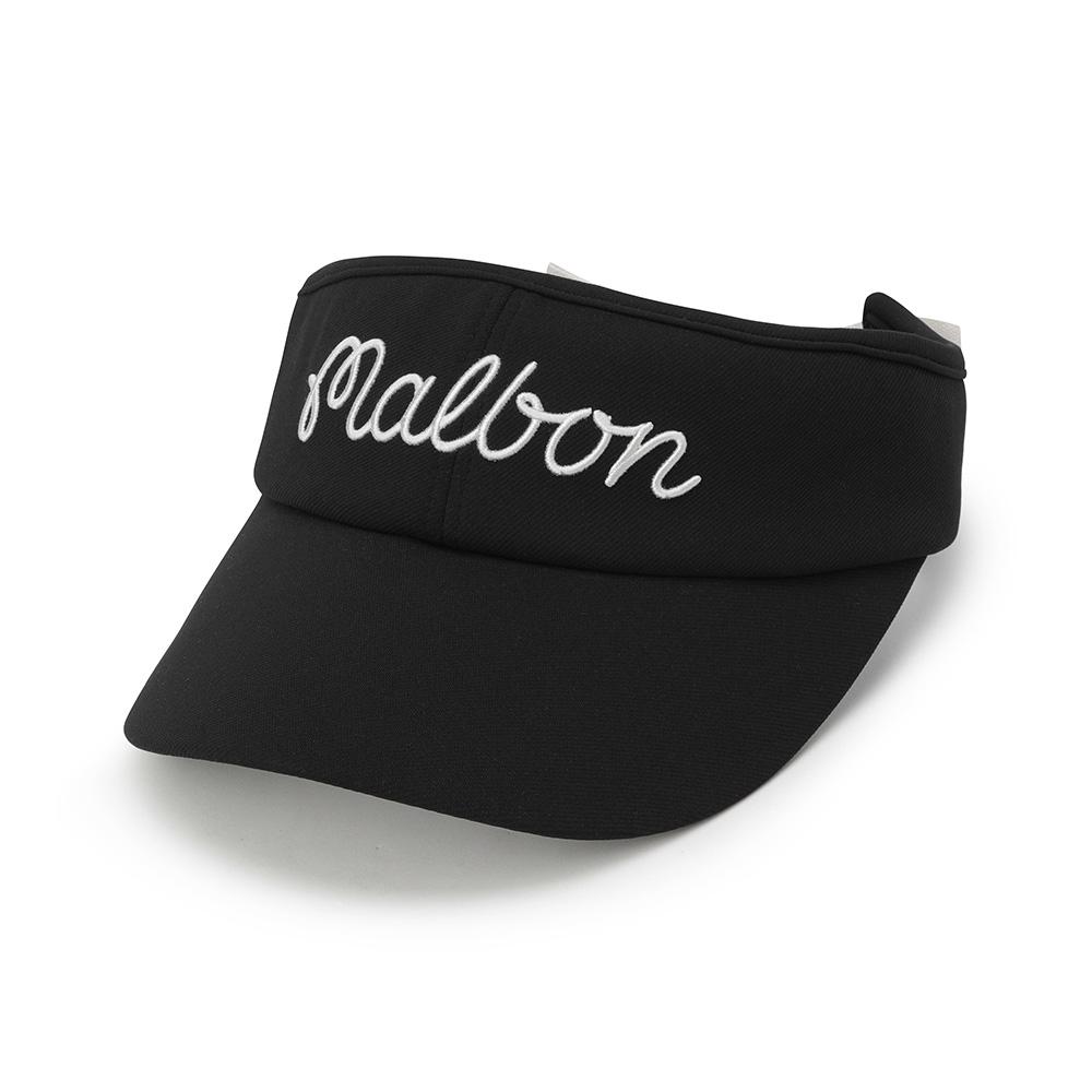 MALBON GOLF Women'S Detachable Ribbon Visor Black (Woman)