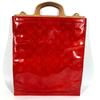 Louis Vuitton M91078 MonogramVernis Stanton bag vertical Hand Bag Red