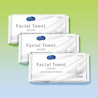Shirukotto Facial Towels 40 Sheets X 3 Packs Special