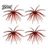 Saltwater Fishing Lure 4Pcs 6CM/1.9G 10.5CM/4G Soft Sea Urchin with Swimming Skirts Artificial Bass Tentacle Creature Bait Freshwater Trout